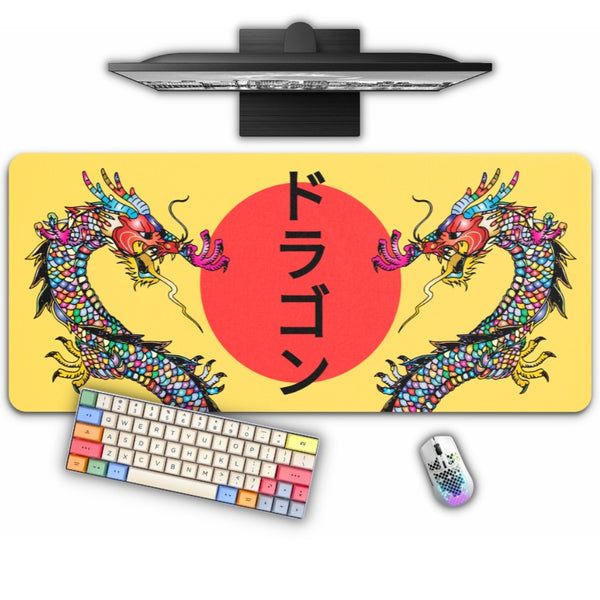 japanische drache xxl mousepad