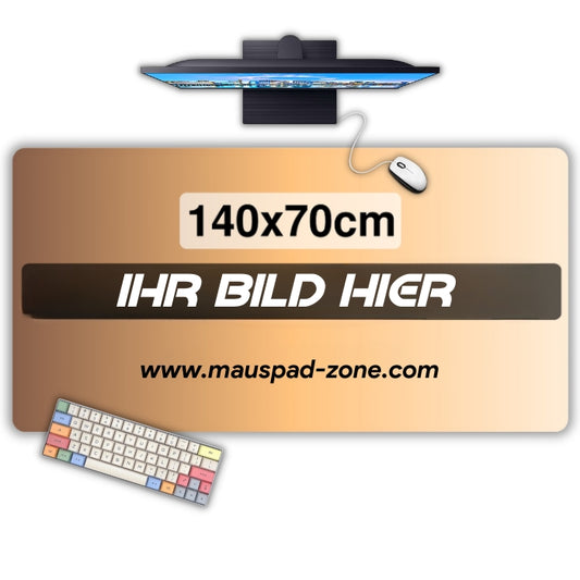 personalisiertes Mauspad Größe 140x70 cm