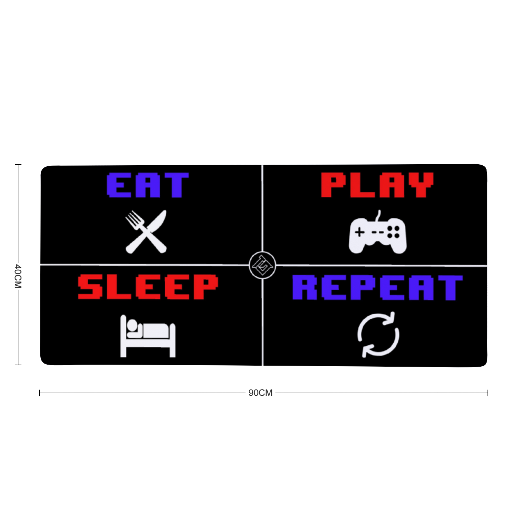 riesen mauspad eat play sleep repeat
